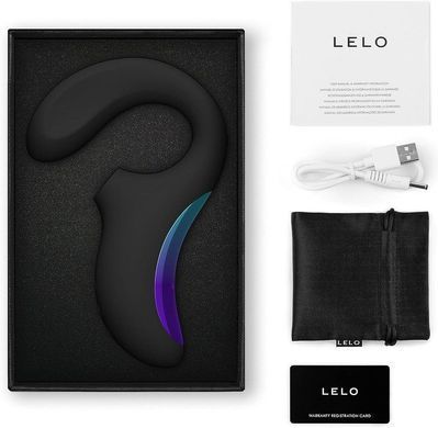Кліторально-вагінальний звуковий стимулятор LELO Enigma WAVE Black, 3 типи стимуляції SX0687 фото