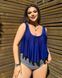 Жіночий купальник роздільний танкіні Plus size синій SW1235/1 фото 1