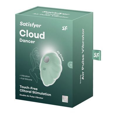 Вакуумний стимулятор з вібрацією Satisfyer Cloud Dancer Mint SO8973 фото