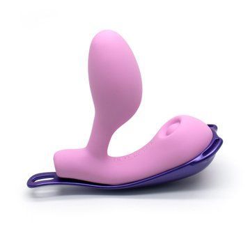 Смарт-виброяйцо со стимуляцией клитора KISSTOY Viosecret Pro, реагирует на сжатие, пояс для крепления SX3310 фото