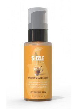 Согревающий массажный гель Sensuva - Sizzle Lips Butter Rum (59 мл), без сахара, съедобный SO9826 фото