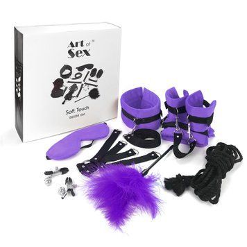 BDSM-набор Art of Sex &ndash; Soft Touch BDSM Set, фиолетовый, 9 предметов SO6600 фото