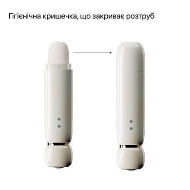 Вакуумний кліторальний стимулятор Zalo Lia Floral White, 3 насадки, 3 режими, різна інтенсивність SX2685 фото