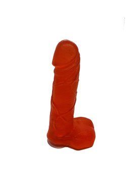 Мыло в форме пениса Чистий Кайф Red size M, крафтовое мыло-член, натуральное SO2637 фото