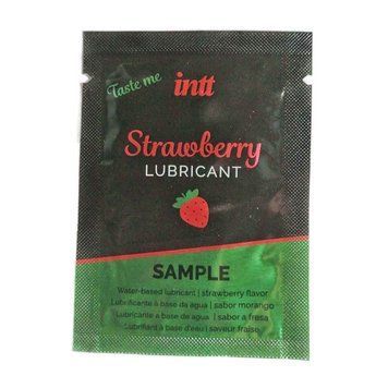 Пробник лубриканта на водной основе Intt Strawberry (2 мл) SO9434 фото