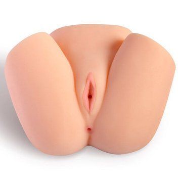 Мастурбатор-полуторс с вибрацией Real Body Real Vicky вагина и анус, 22х19 см SO9952 фото