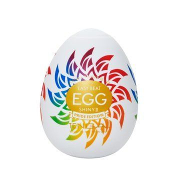 Мастурбатор-яйце Tenga Egg Shiny II Pride Edition, щільний TPE, пробник лубриканту 5 мл, лімітована серія SX1013 фото