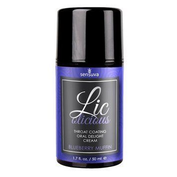 Гель для минета Sensuva Lic-o-licious Blueberry Muffin (50 мл), маслянистый, без сахара SO3200 фото