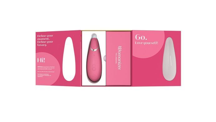 Вакуумний кліторальний стимулятор Womanizer Premium 2 - Raspberry, функції Autopilot та Smart Silence SO8753 фото